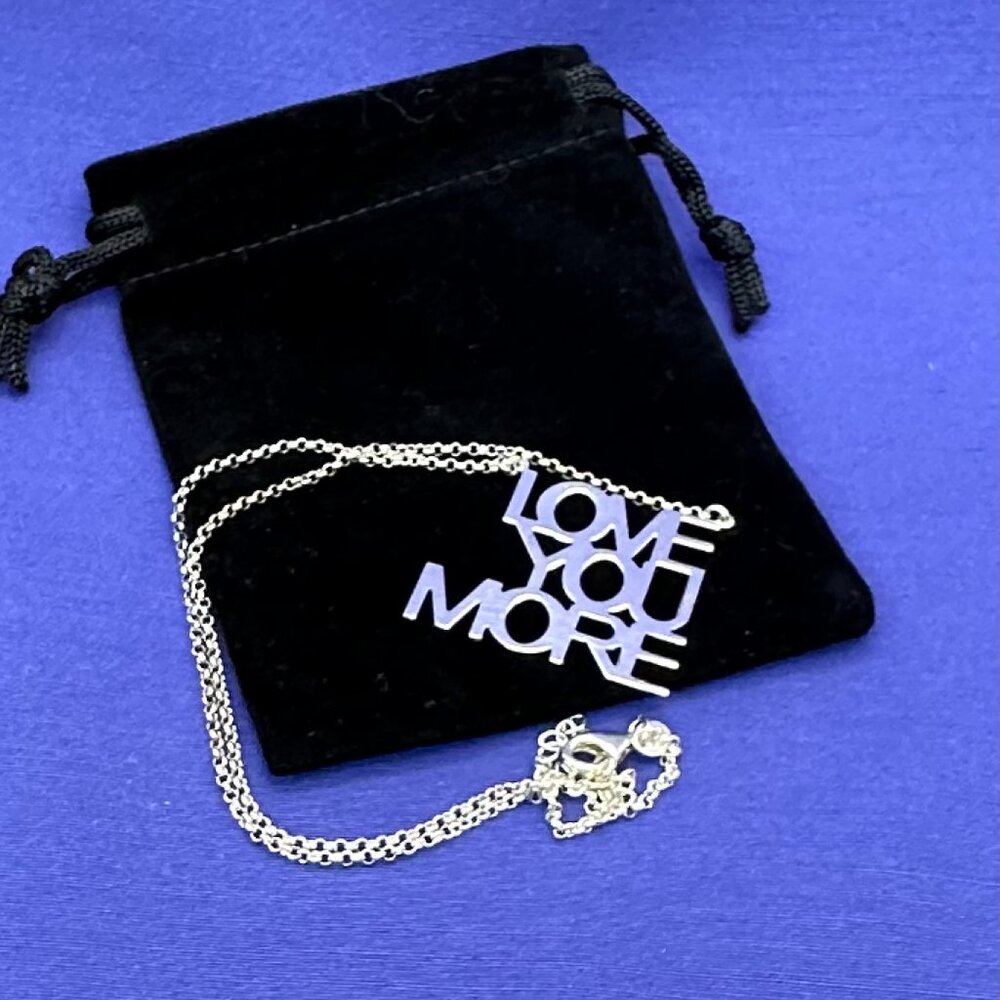 Dyadema “Love You More” Sterling Silver Necklace